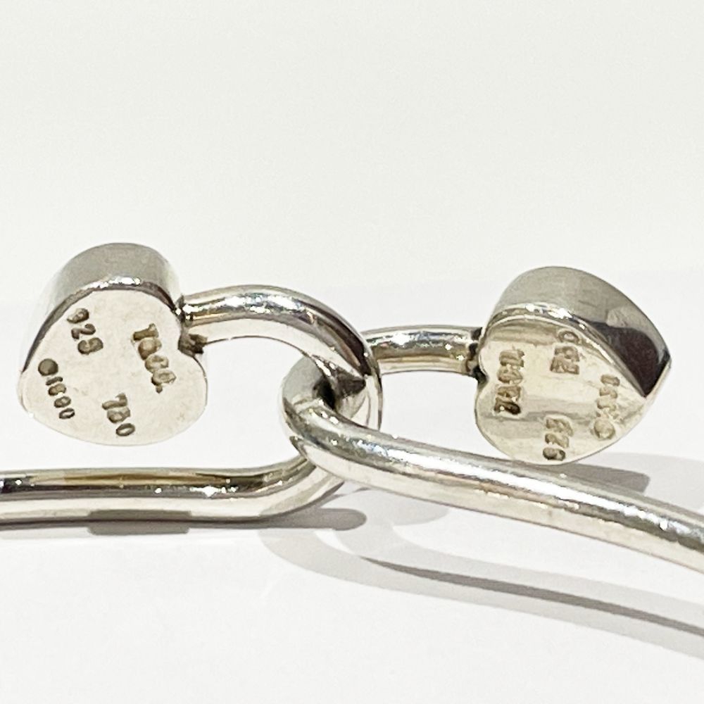 Tiffany Solid Double Heart Bangle Silver Gold - image 7